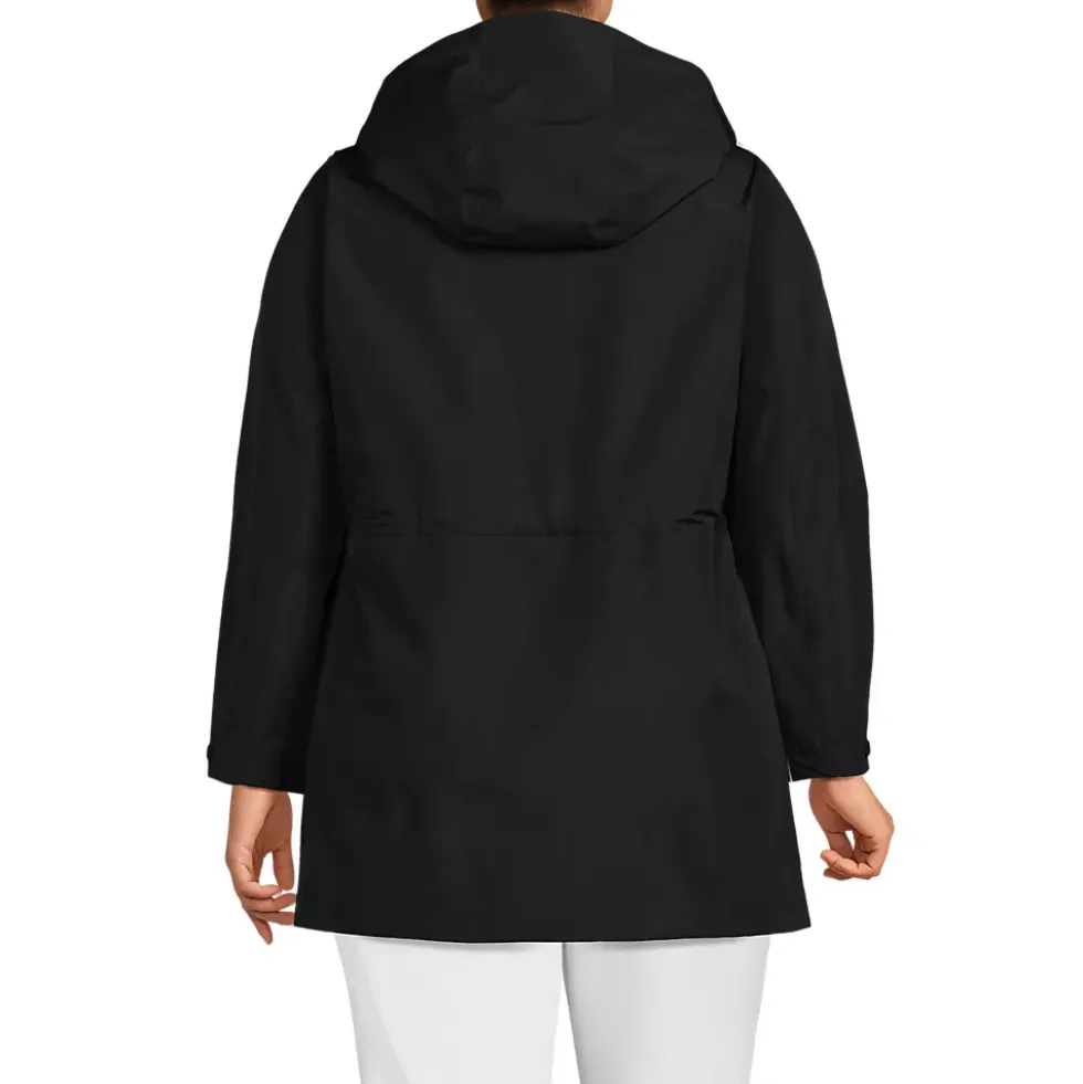 Women's Waterproof Hooded Packable Rain Jacket