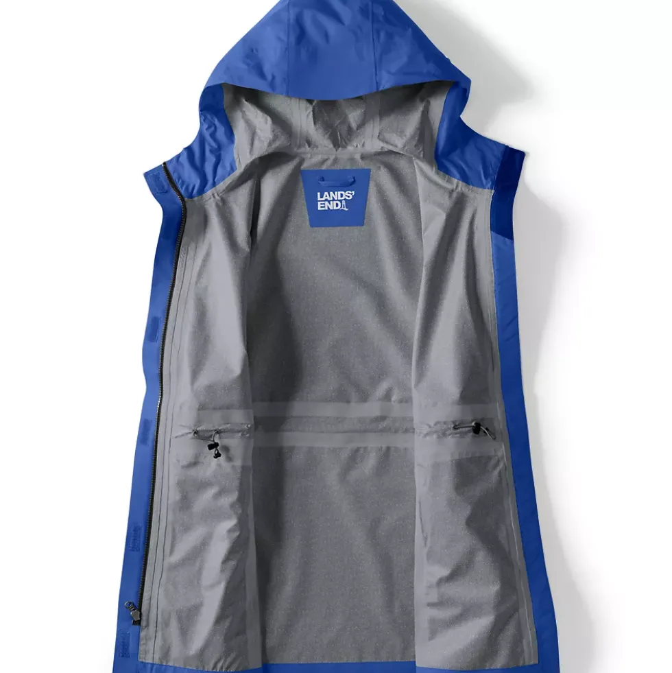 Women's Waterproof Hooded Packable Rain Jacket