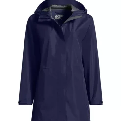 Women's Waterproof Hooded Packable Rain Jacket