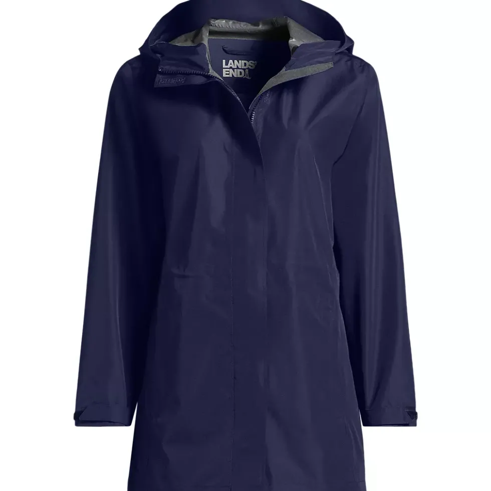 Women's Waterproof Hooded Packable Rain Jacket