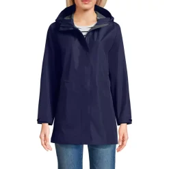 Women's Waterproof Hooded Packable Rain Jacket