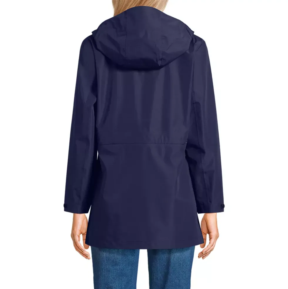 Women's Waterproof Hooded Packable Rain Jacket