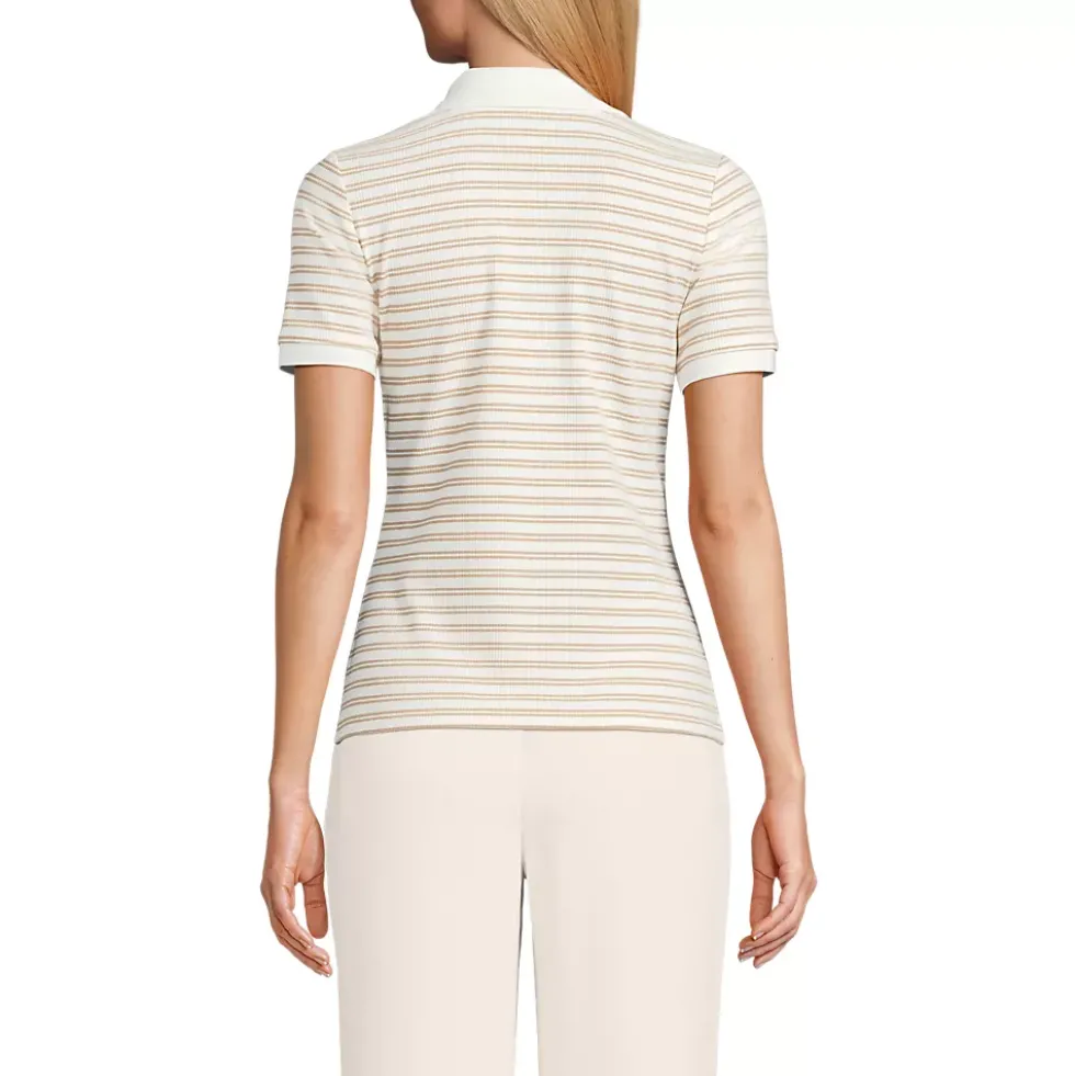 Women's Wide Rib Polo Shirt