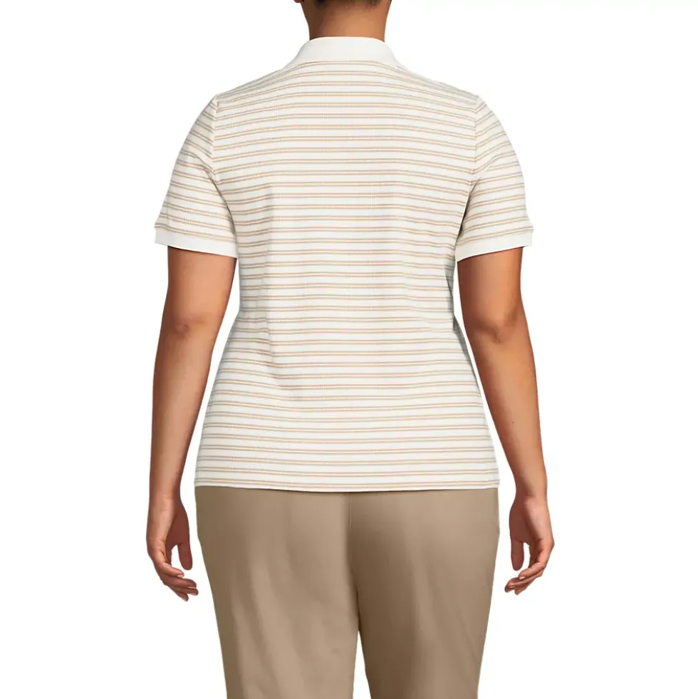 Women's Wide Rib Polo Shirt