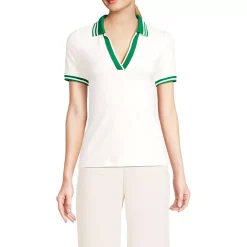 Women's Wide Rib Polo Shirt