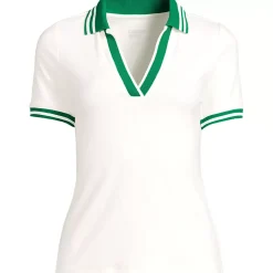 Women's Wide Rib Polo Shirt