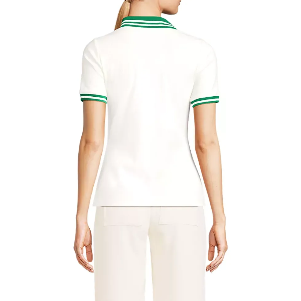 Women's Wide Rib Polo Shirt