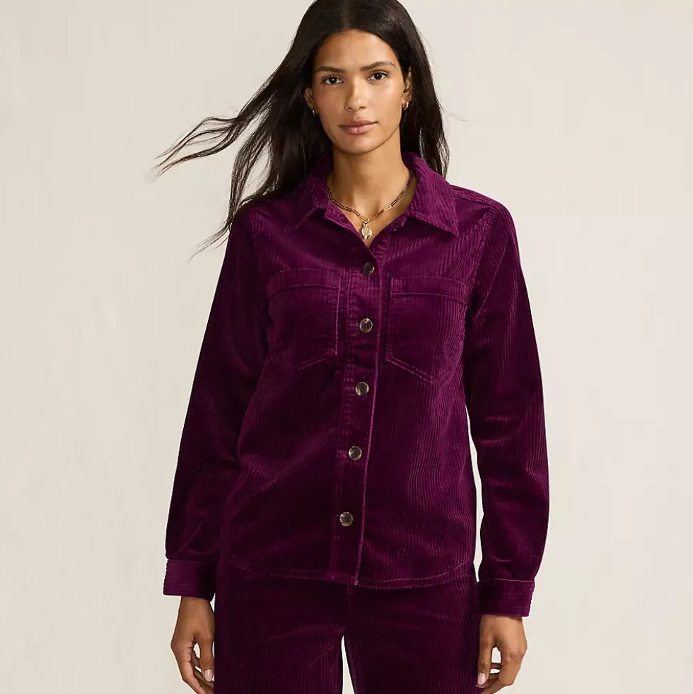 Women's Wide Wale Corduroy Shirt Jacket