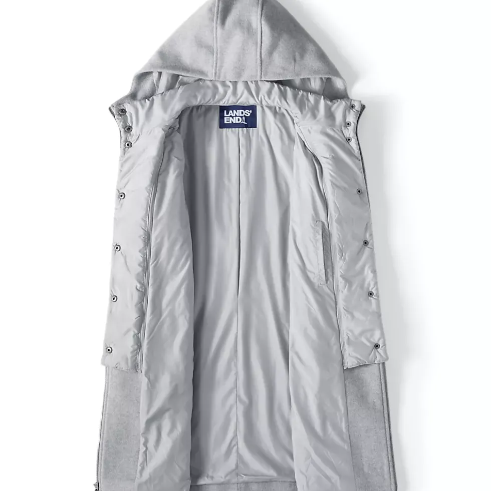 Women's Wool Coat with Removable Dickey
