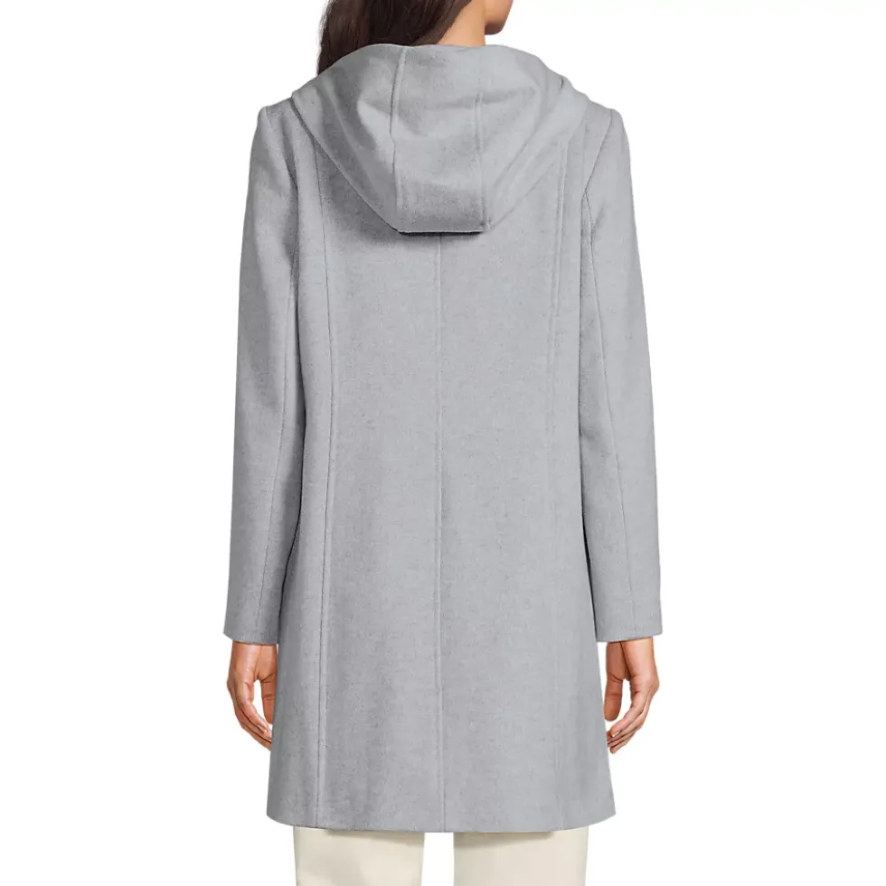 Women's Wool Coat with Removable Dickey