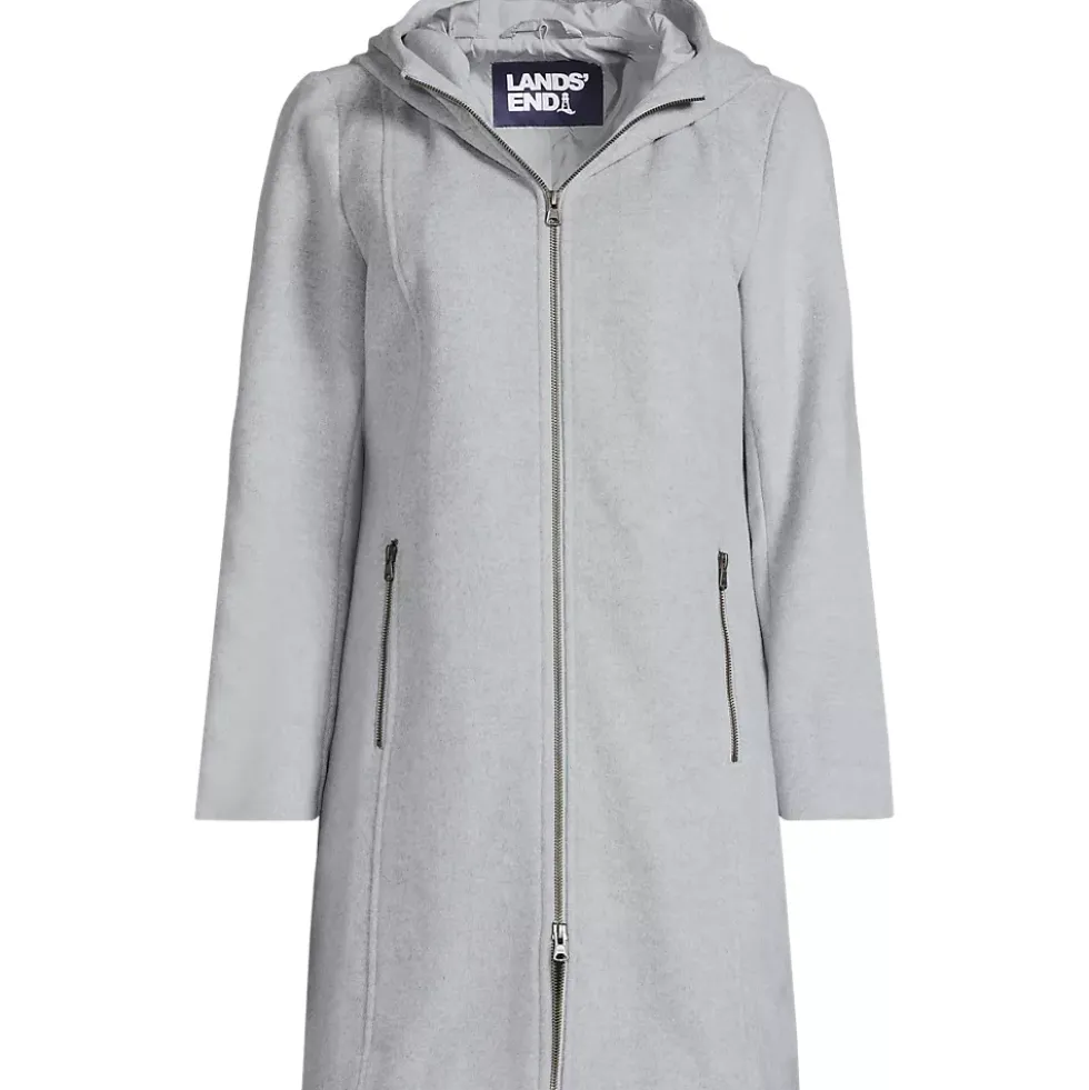Women's Wool Coat with Removable Dickey