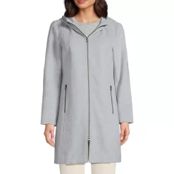 Women's Wool Coat with Removable Dickey