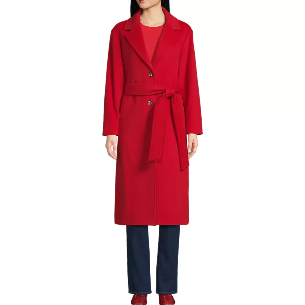 Women's Wool Wrap Long Coat