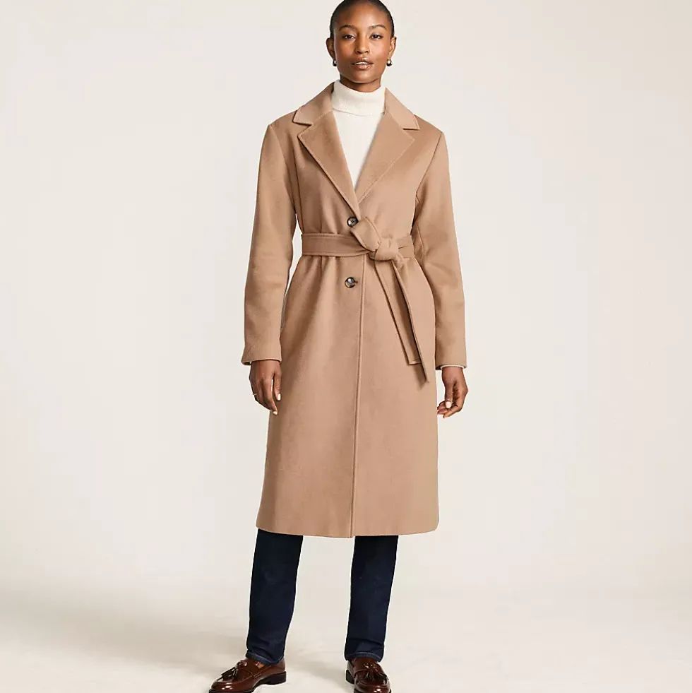 Women's Wool Wrap Long Coat