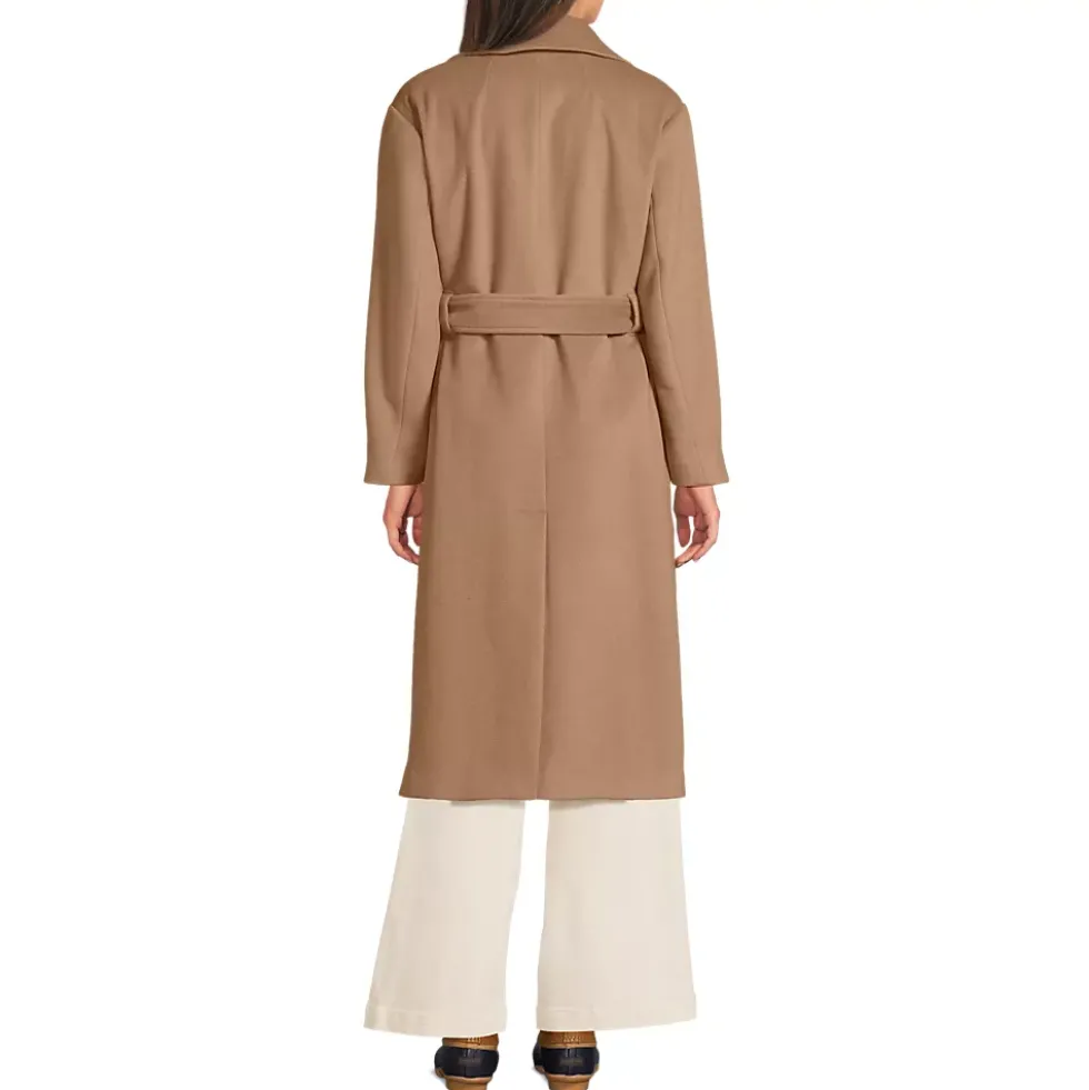 Women's Wool Wrap Long Coat