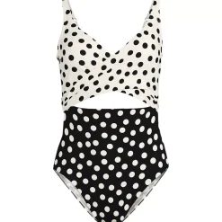Women's Wrap Monokini High Leg One Piece Swimsuit