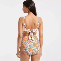 Women's Wrap Monokini High Leg One Piece Swimsuit