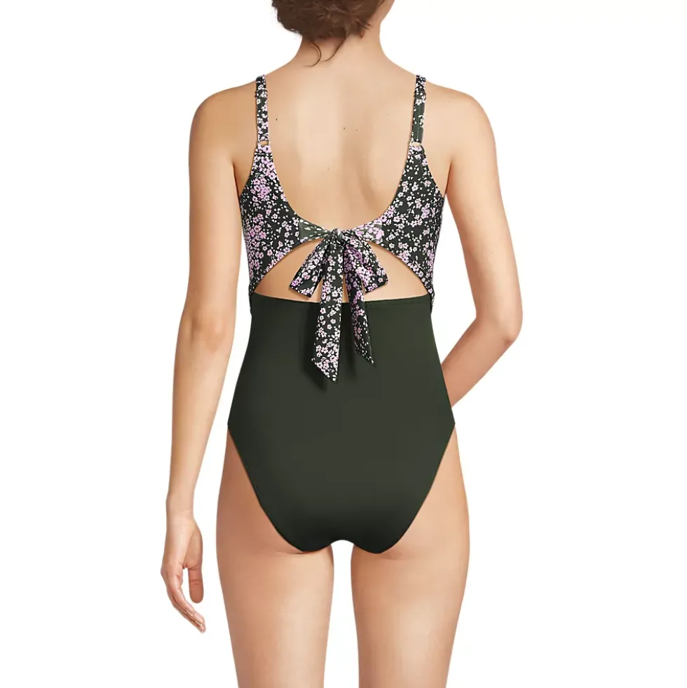 Women's Wrap Monokini High Leg One Piece Swimsuit