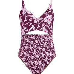 Women's Wrap Monokini High Leg One Piece Swimsuit
