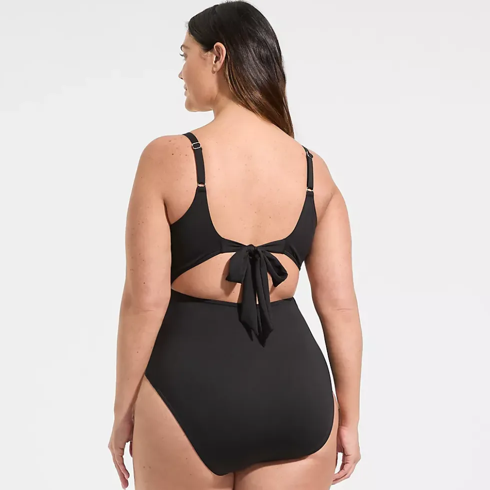 Women's Wrap Monokini High Leg One Piece Swimsuit