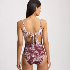 Women's Wrap Monokini High Leg One Piece Swimsuit