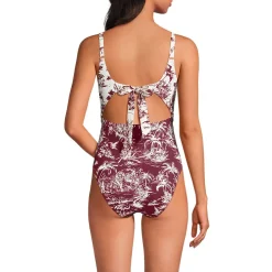 Women's Wrap Monokini High Leg One Piece Swimsuit