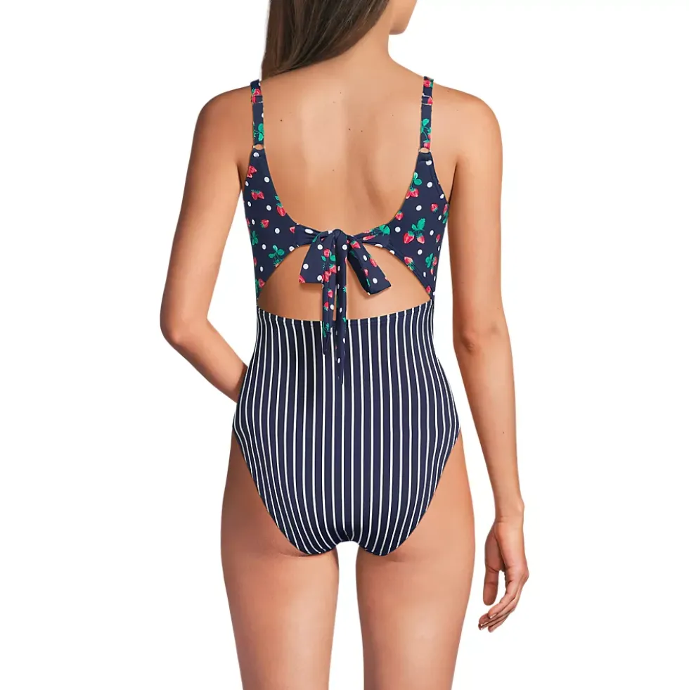 Women's Wrap Monokini High Leg One Piece Swimsuit