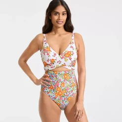 Women's Wrap Monokini High Leg One Piece Swimsuit