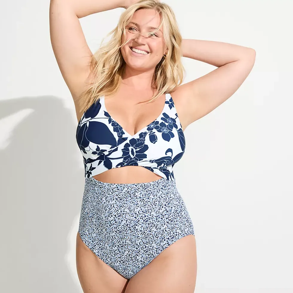 Women's Wrap Monokini High Leg One Piece Swimsuit