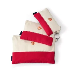 Zip Canvas Pouch 3 Pack