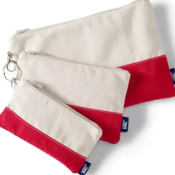Zip Canvas Pouch 3 Pack